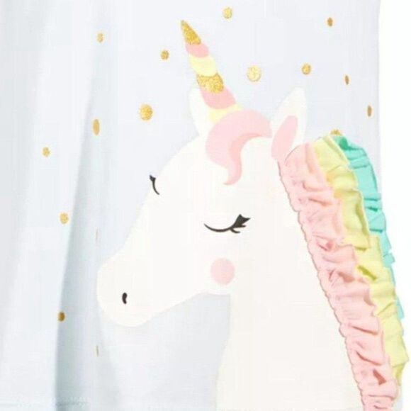 First Impression Baby Girls Unicorn Top 6-9 Months - Picture 2 of 5